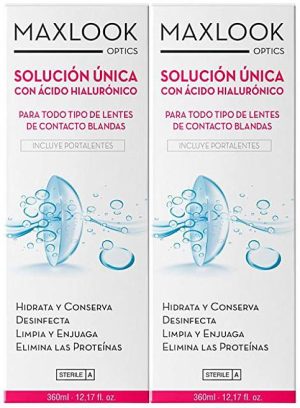 Maxlook solución única duplo ac. hialurónico 360+360ML