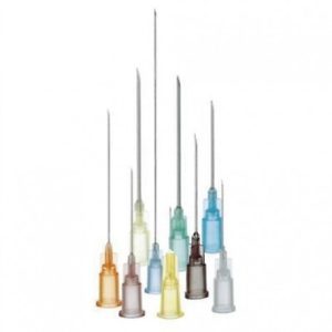 Aguja Premium 0.18x40mm 100udes.