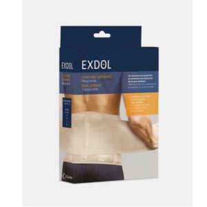 Faja lumbar elástica beige M