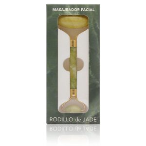 Masajeador Facial Piedra de Jade 2 Rodillos