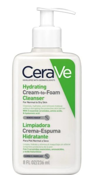 Limpiadora Crema-Espuma Hidratante Cerave 236ml